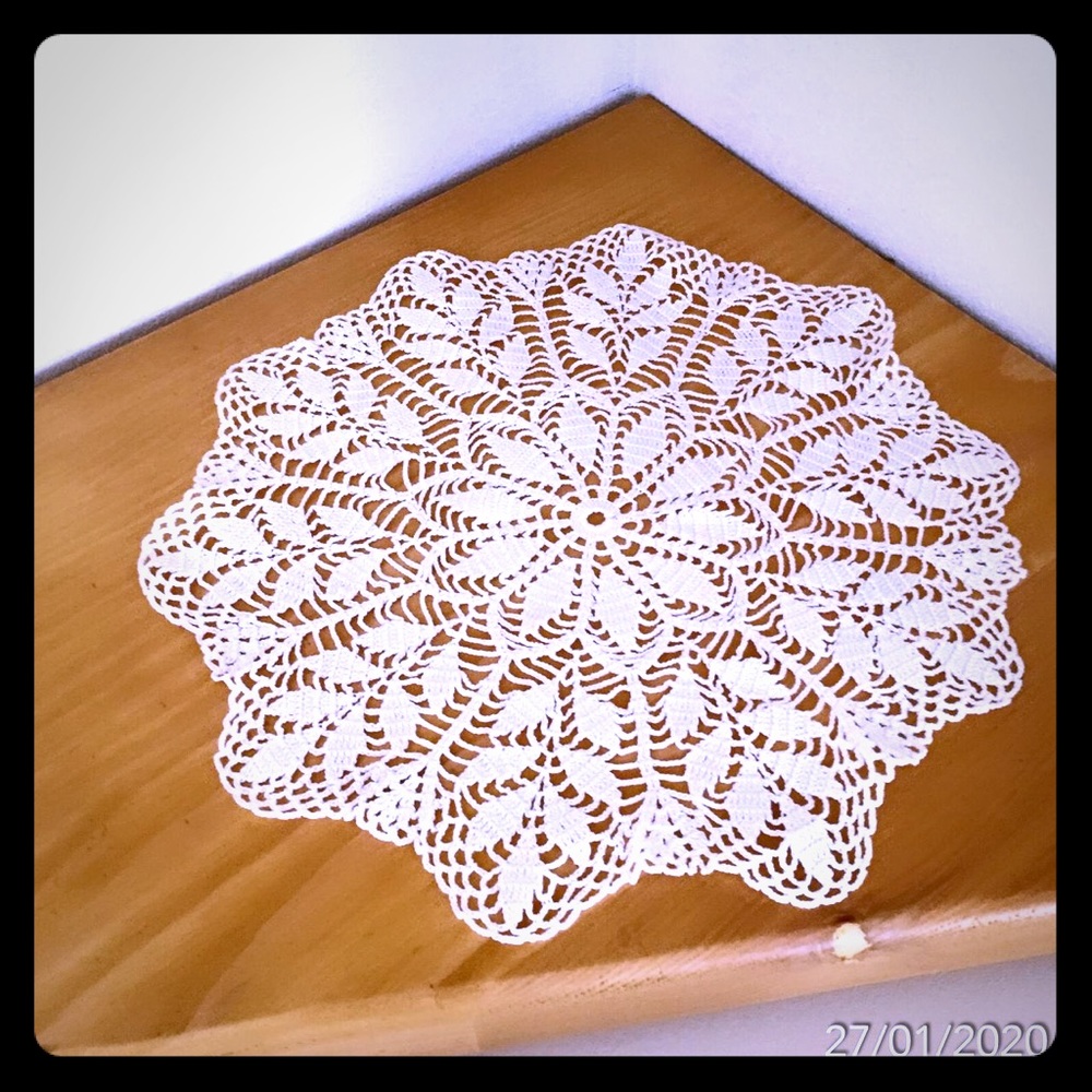 Handmade 100% cotton crochet table cloth